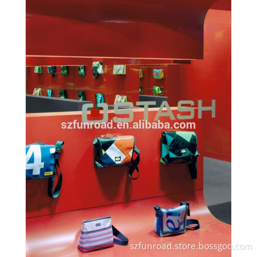 Custom Made Wood Bags Display Showcase for Bag Shop Furniture